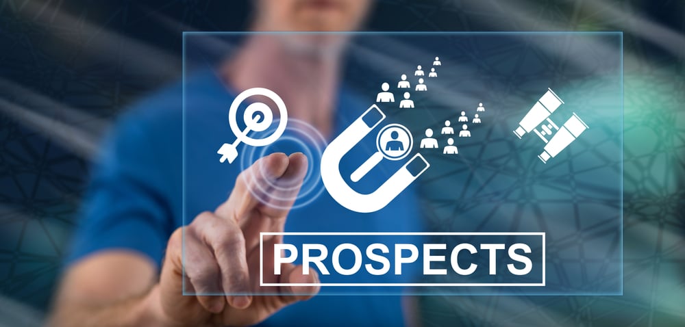 prospection numérique concept